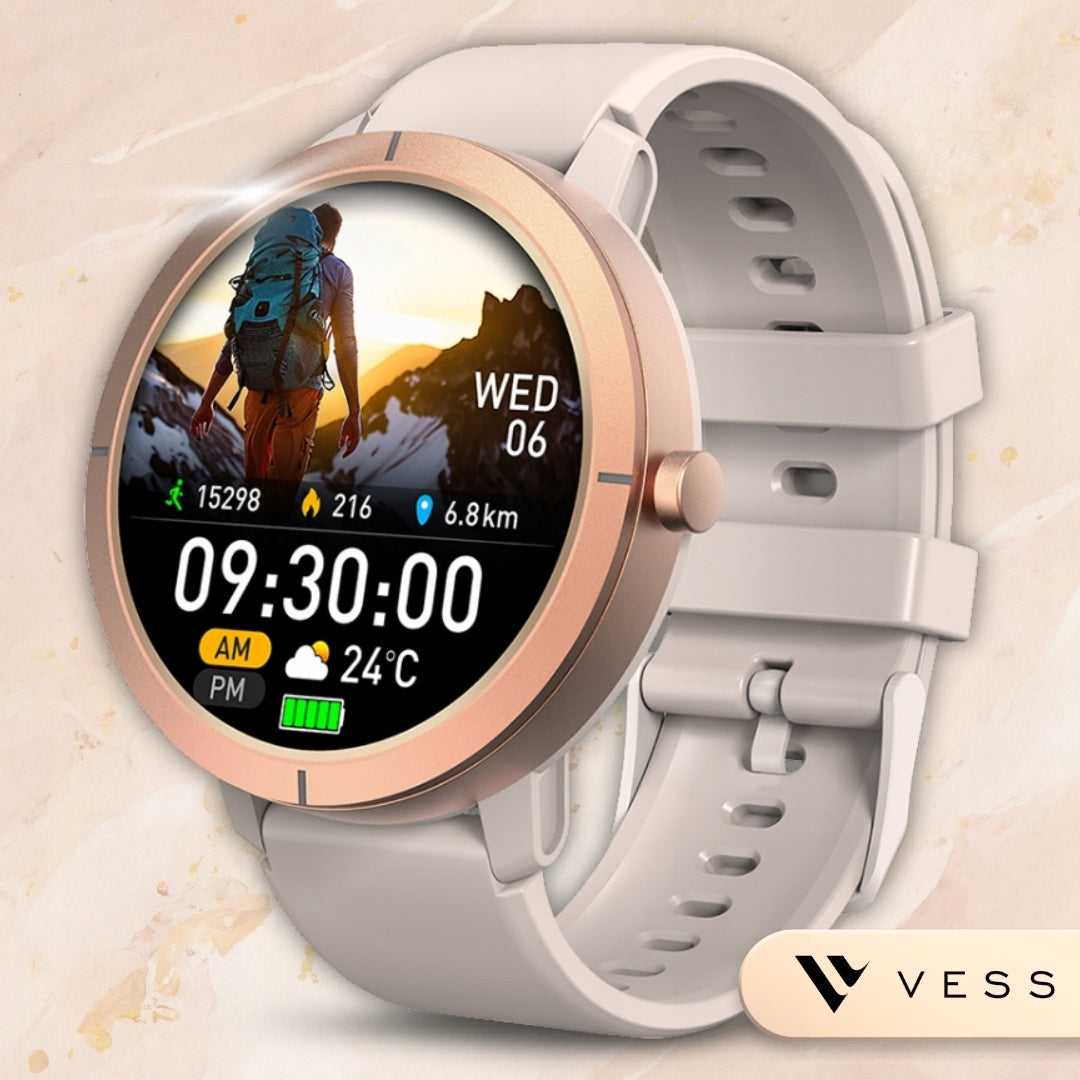 SMARTWATCH WOMEN'S CONNECTIONS GPS MENU PL AMOLED GOLD SPORTS PULSE 2 STRIPES Packaging status original