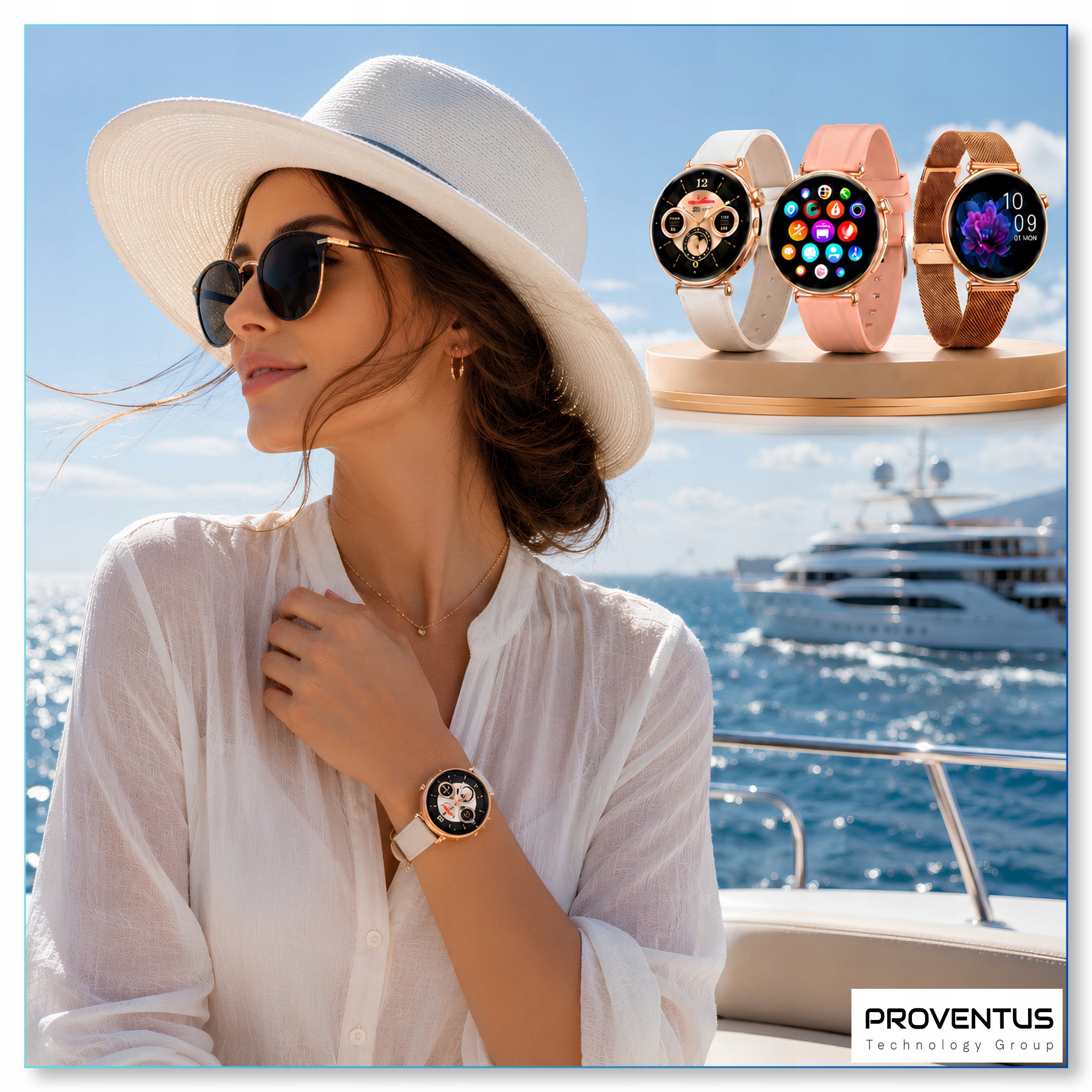 SMARTWATCH WOMEN'S WATCH CARDIOWATCH EKG PRESSURE TALK SPORT MENU PL Packaging status original