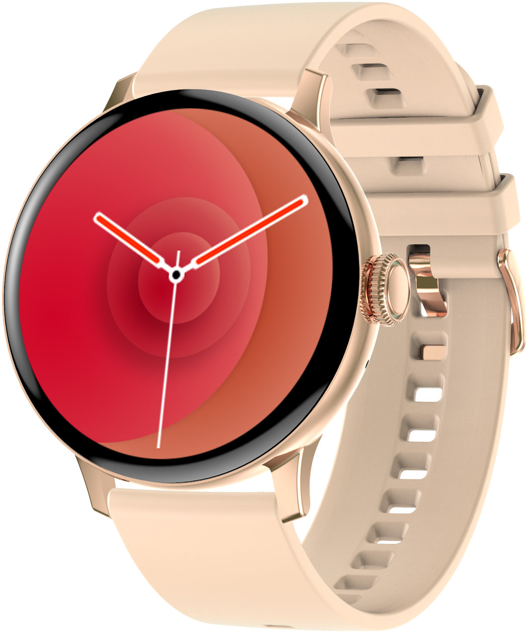 SMARTWATCH WOMEN'S WATCH ECG CONVERSATIONS PULSE 2 STRIPES SPORT GOLD POLISH MENU Brand RECREO