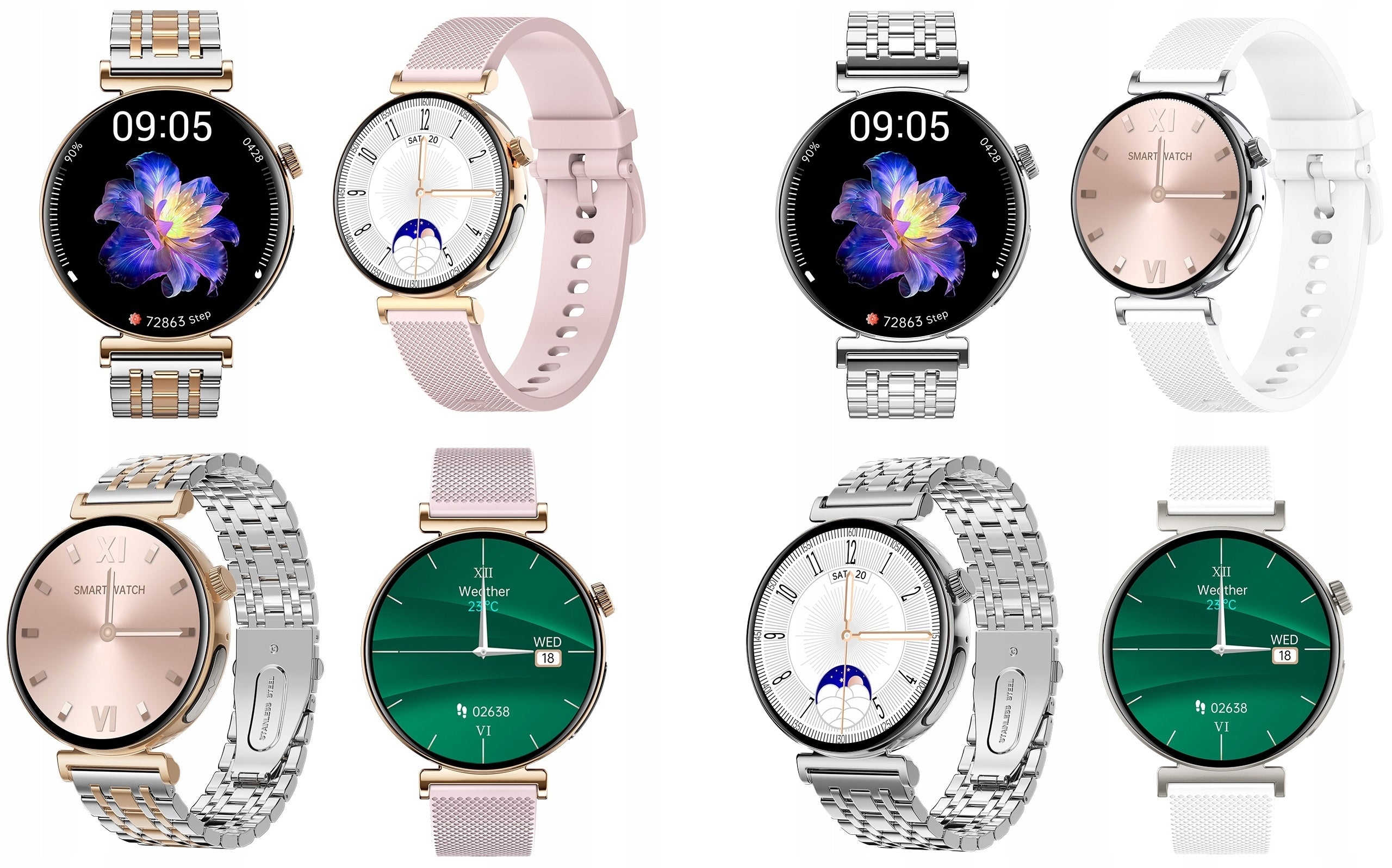 SMARTWATCH WOMEN'S WATCH ECG SUGAR MEASUREMENT CONVERSATION SMART WATCH MENU POLISH Strap material other