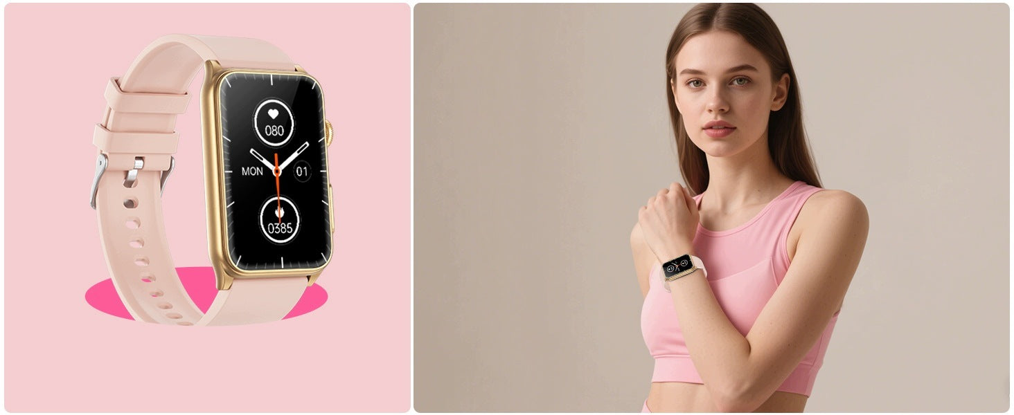 SMARTWATCH WOMEN'S WATCH EKG STRESS SUGAR MEASUREMENT TALK 2 STRIPES Packaging status original