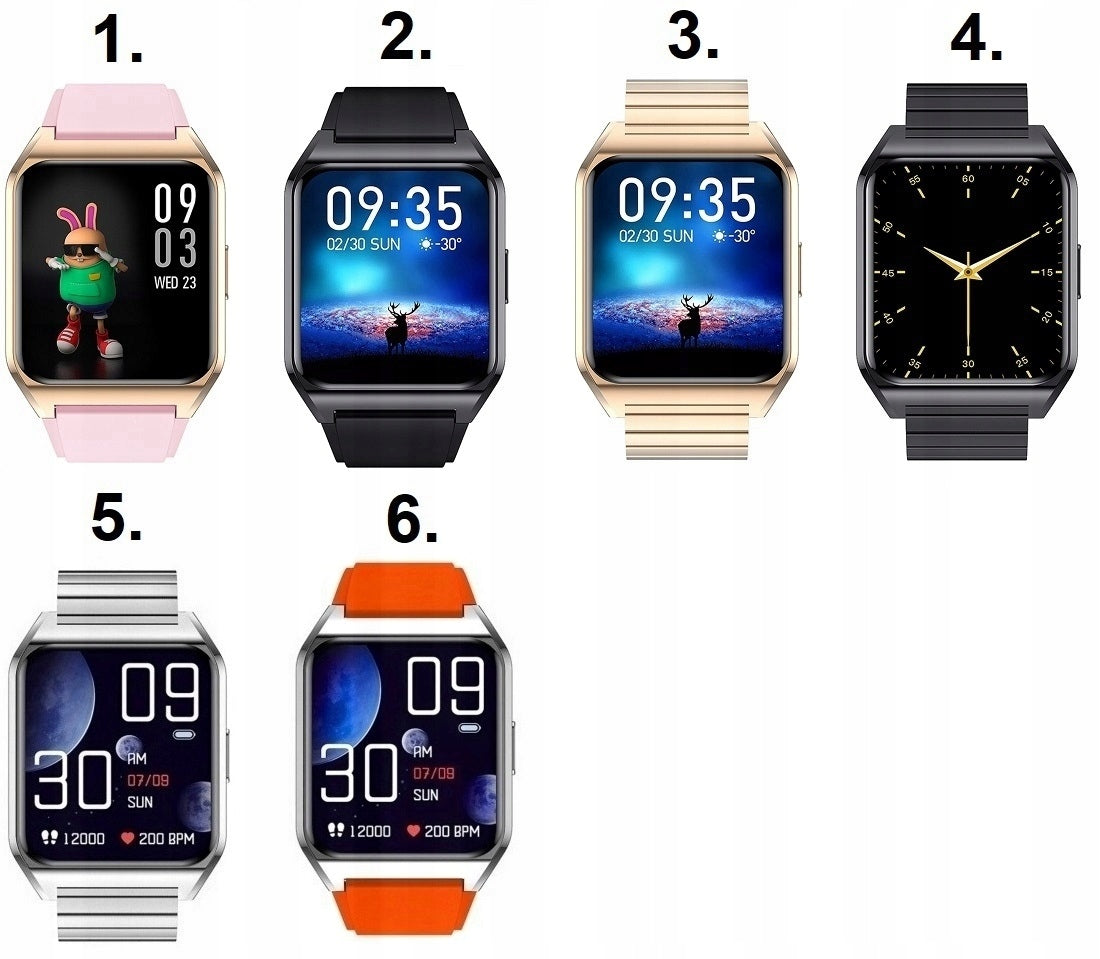 SMARTWATCH WOMEN'S WATCH +ENGRAVING CONVERSATION THERMOMETER MENU POLISH Packaging status original