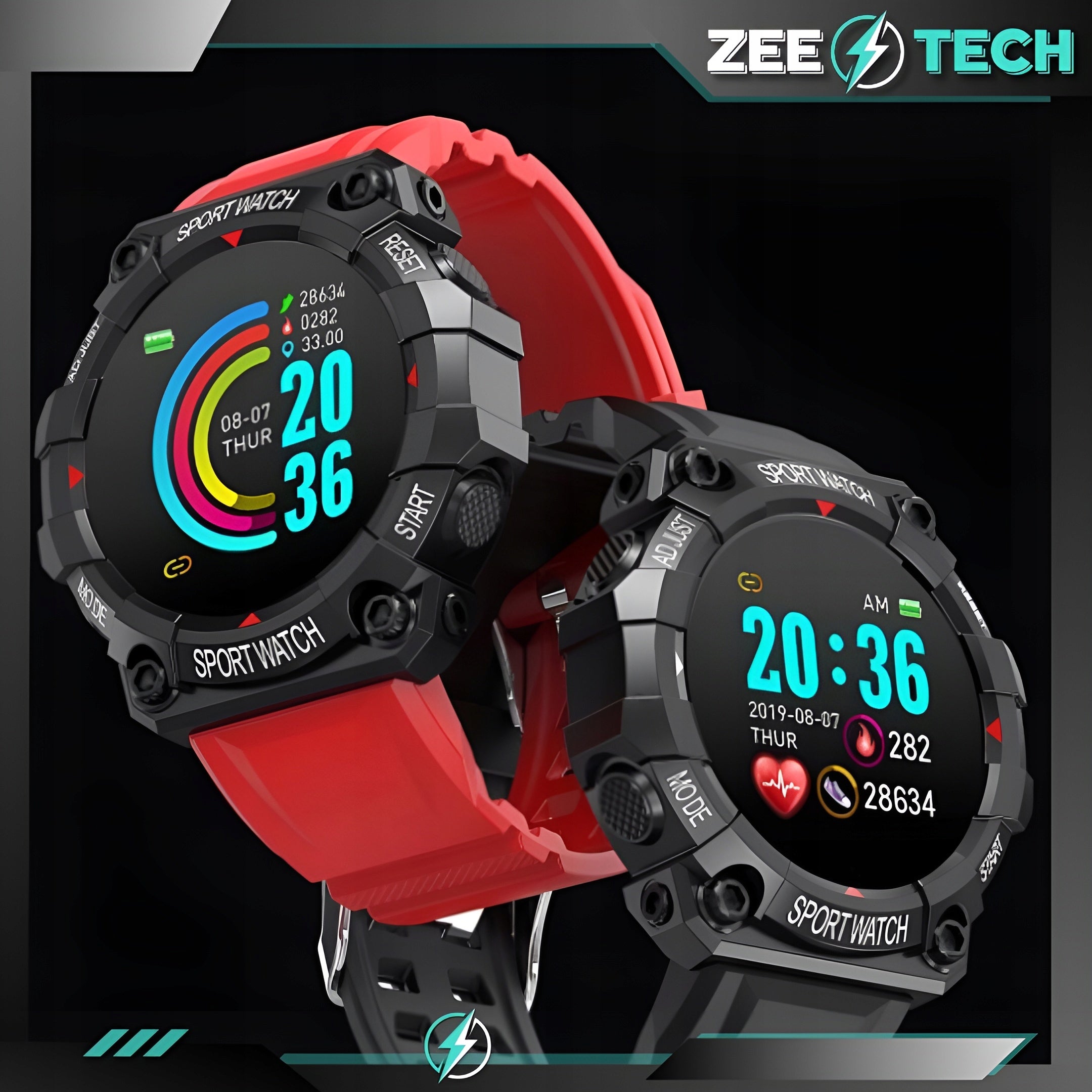 SMARTWATCH WOMEN'S WATCH FOR CHILDREN SMARTBAND STEPS SLEEP PULSE OXYGEN Brand ZeeTech