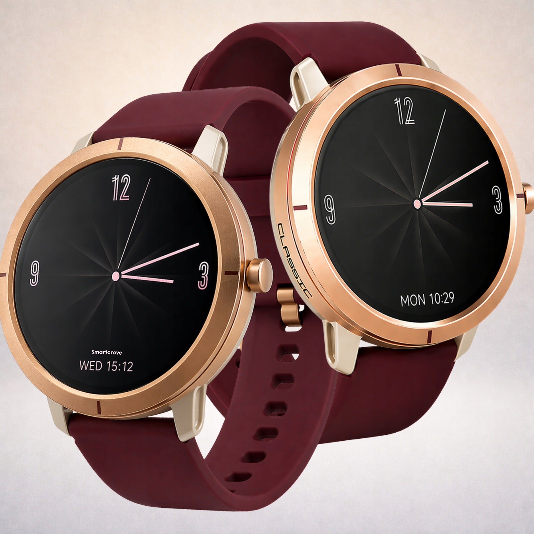 SMARTWATCH WOMEN'S WATCH GOLD GPS WATERPROOF TALK SMART WATCH Packaging status original