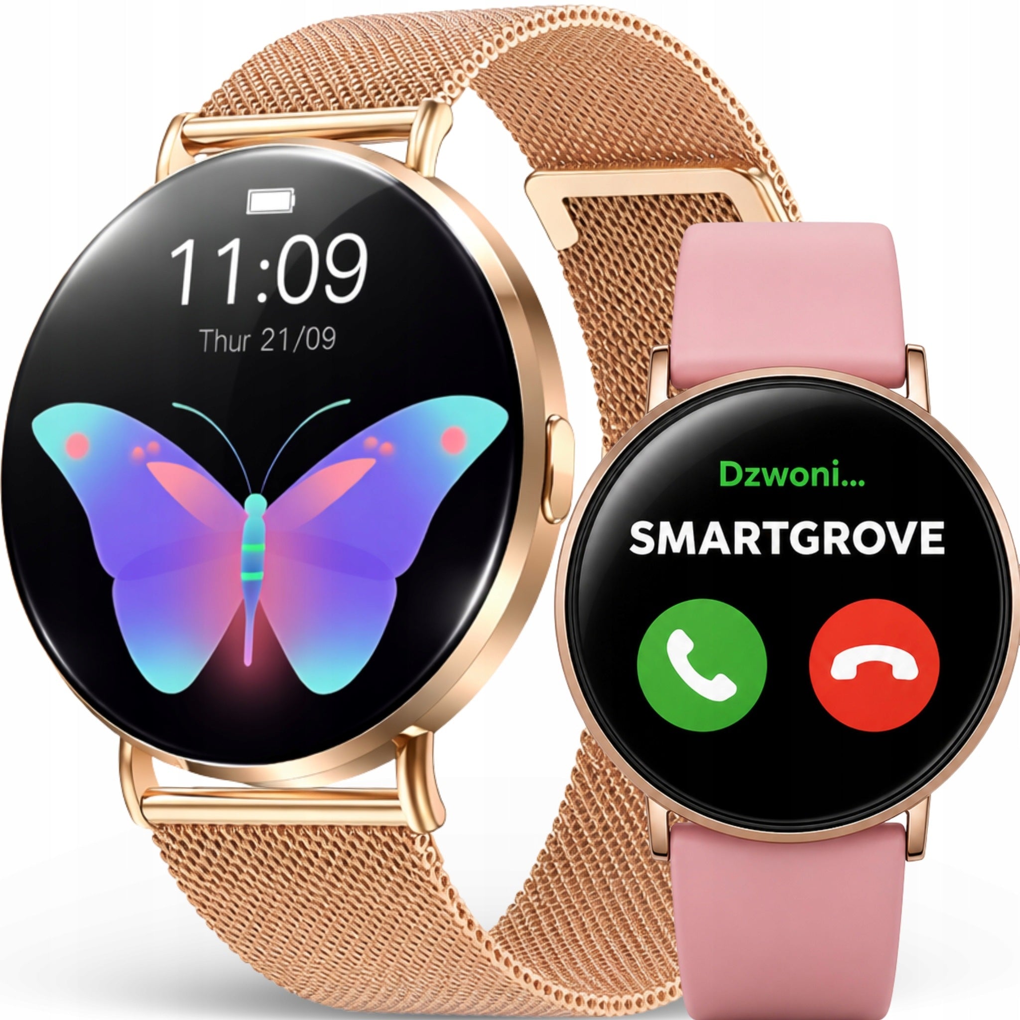SMARTWATCH WOMEN'S WATCH GOLD TALK BRACELET ANIMATION 3D SMART WATCH
