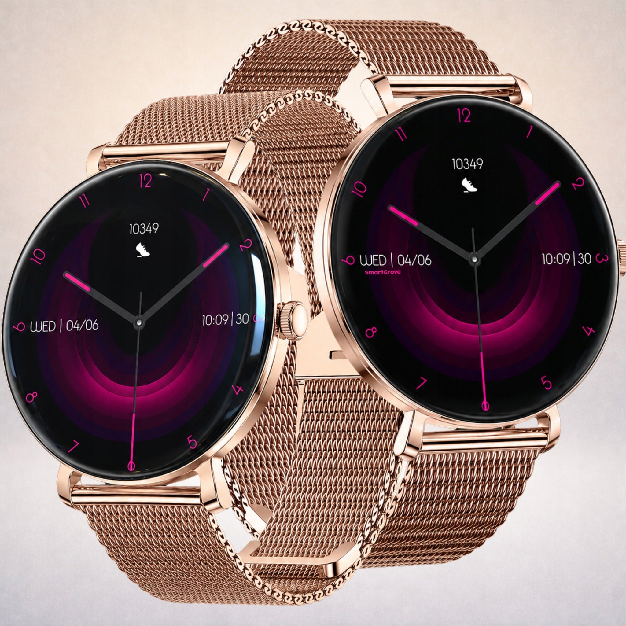 SMARTWATCH WOMEN'S WATCH GOLD WATERPROOF CONVERSATION BRACELET ELEGANT Packaging status original