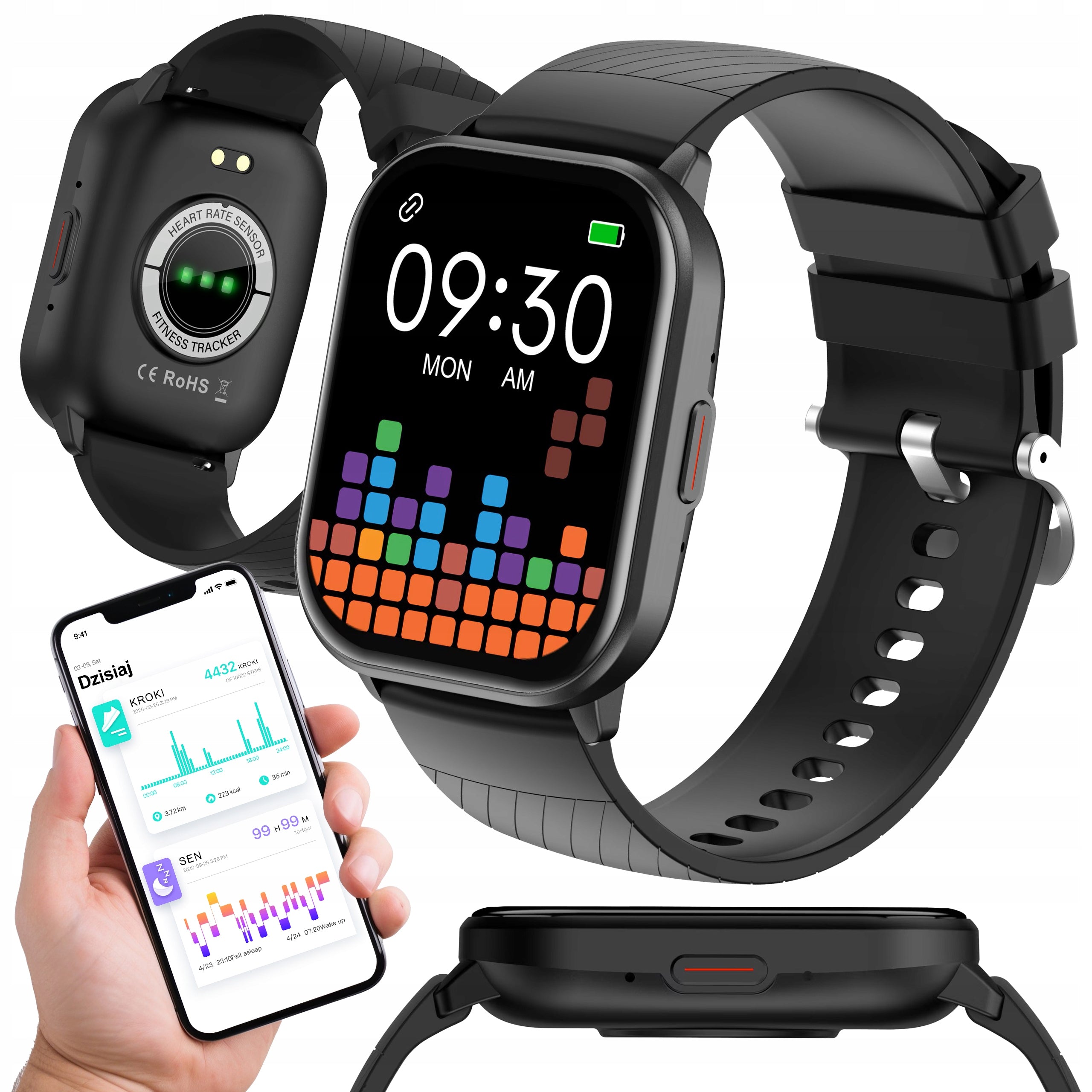 SMARTWATCH WOMEN'S WATCH MEN'S WATERPROOF SPORT TOUCH NOTIFICATION IP68