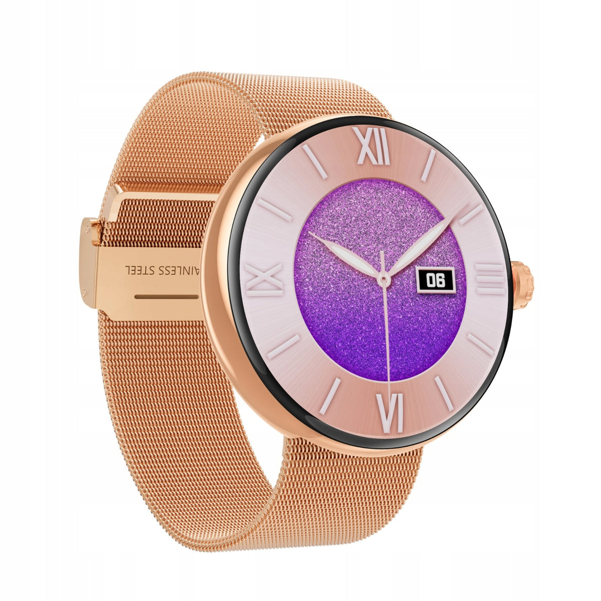 SMARTWATCH WOMEN'S WATCH NTN S3GOLD AMOLED COMPASS TWO STRIPES MENU PL Color gold