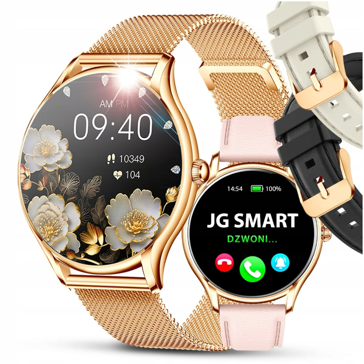 SMARTWATCH WOMEN'S WATCH PL MENU CALL NOTIFICATIONS SMART WATCH 4 STRIPES