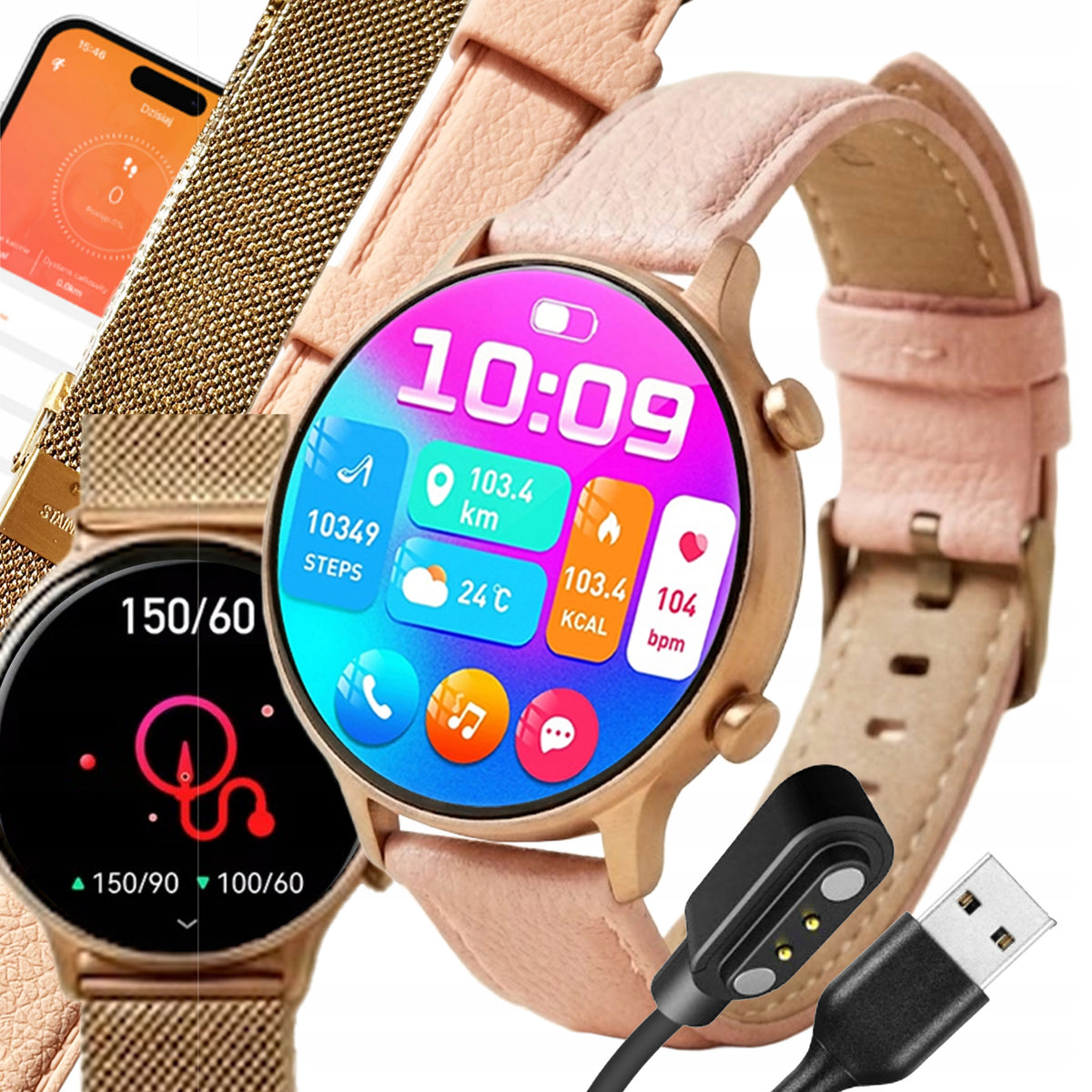 SMARTWATCH WOMEN'S WATCH PL TALK MENU SMART WATCH WATERPROOF
