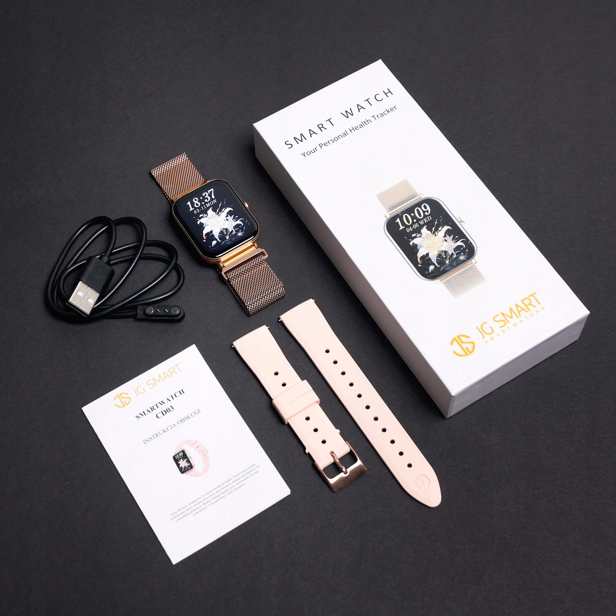 SMARTWATCH WOMEN'S WATCH PL TALK MENU WATERPROOF PREMIUM NOTIFICATIONS EAN (GTIN) 5906639814672