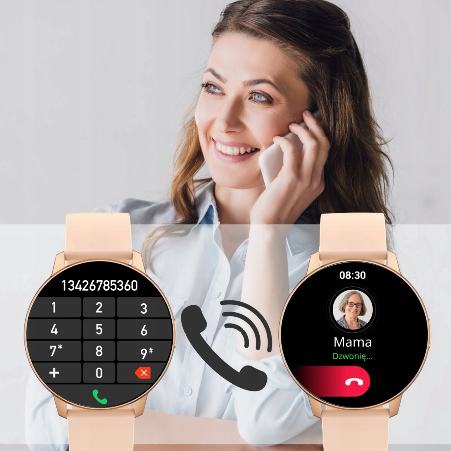 SMARTWATCH WOMEN'S WATCH POLISH MENU CONVERSATION GIFT FOR GIRL Brand Emavo