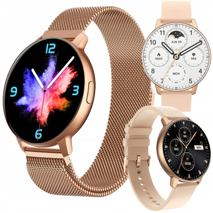 SMARTWATCH WOMEN'S WATCH POLISH MENU CONVERSATION GIFT FOR GIRL Color pink