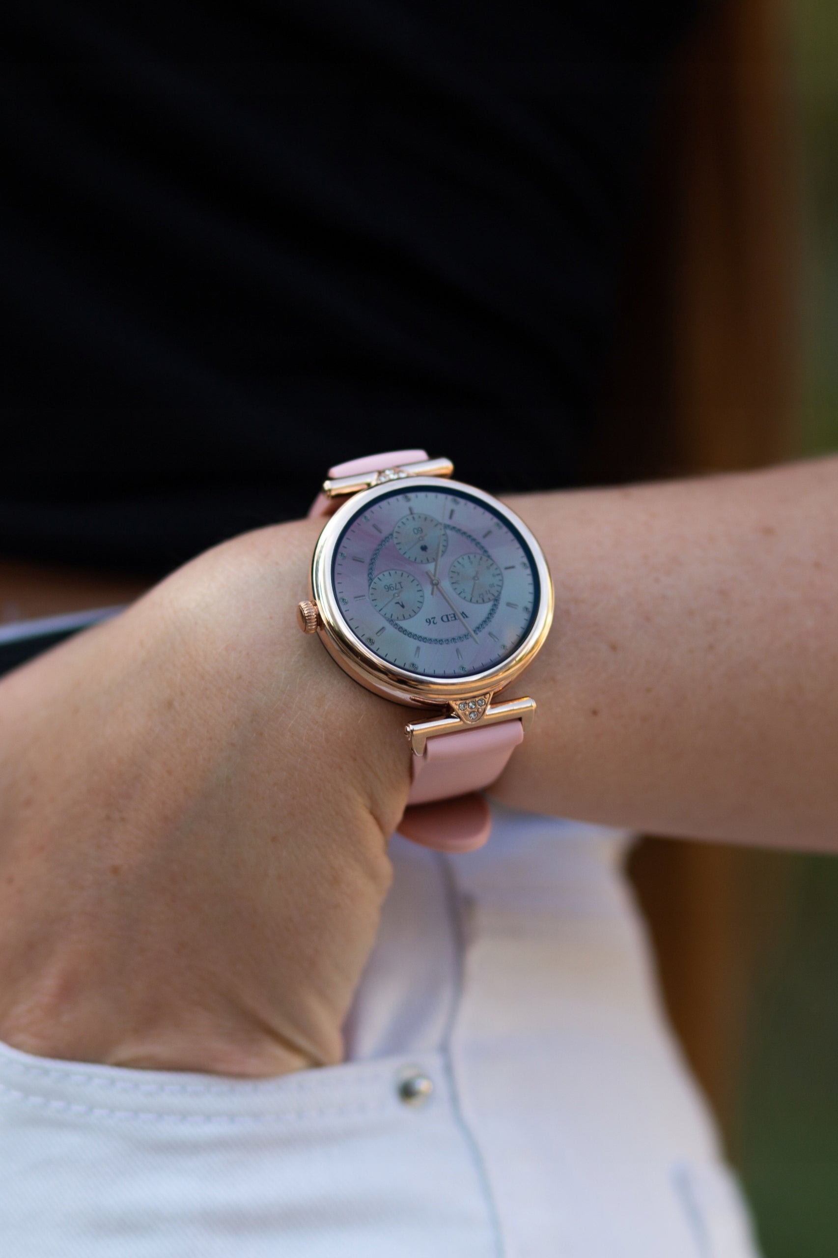 SMARTWATCH WOMEN'S WATCH POLISH MENU TALK NOTIFICATIONS SPORT 5 STRIPES Packaging status original