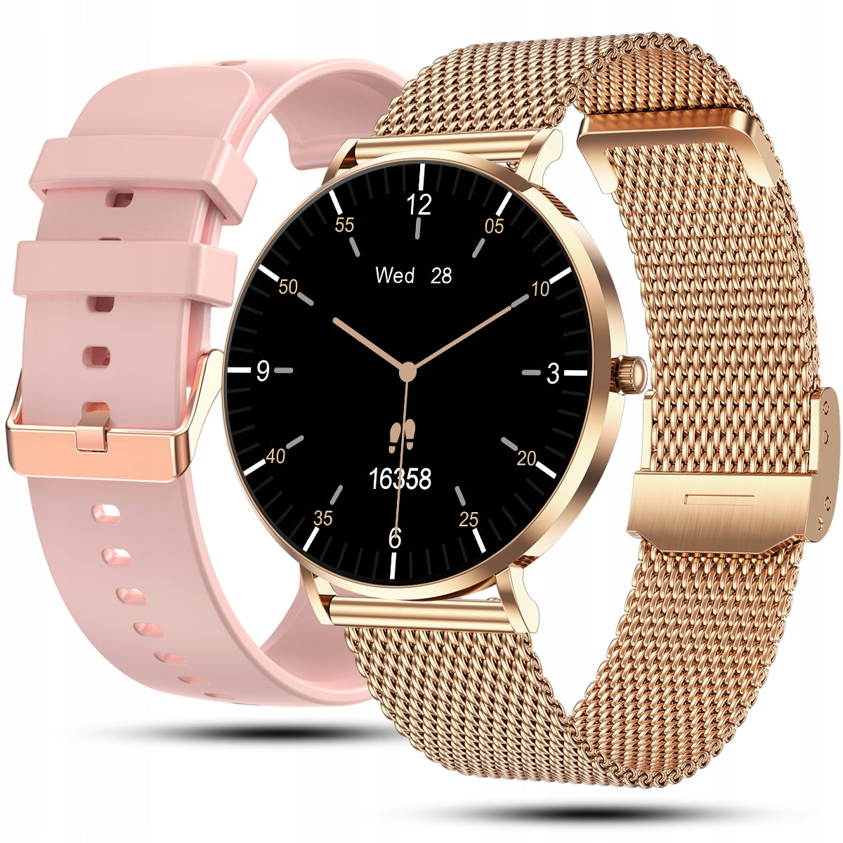 SMARTWATCH WOMEN'S WATCH POLISH MENU TALKING HEART RATE AMOLED SLIM