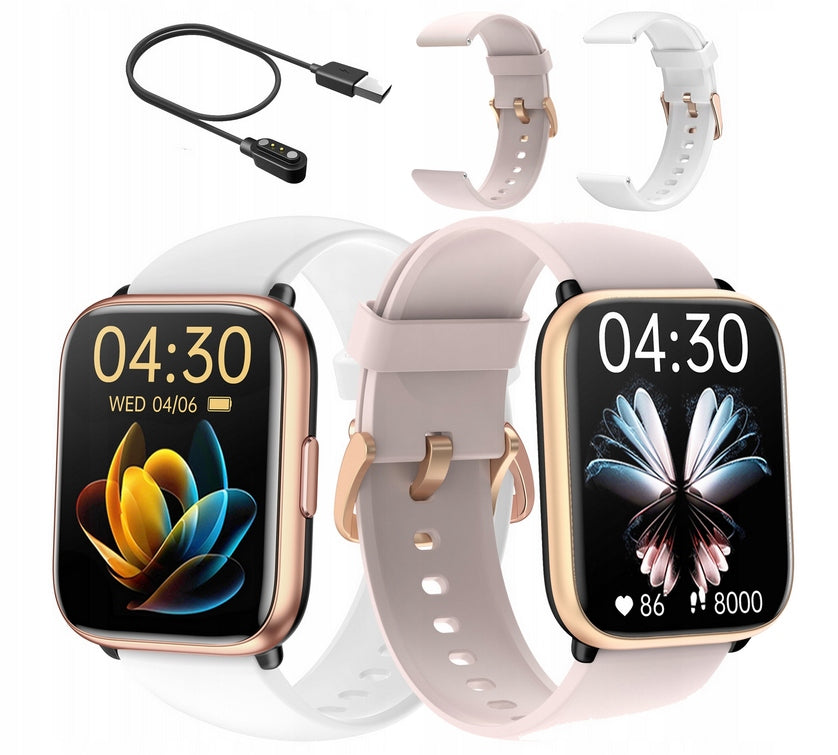 SMARTWATCH WOMEN'S WATCH POLISH MENU TALKING PRESSURE PULSE SPORT HEALTH Packaging status original