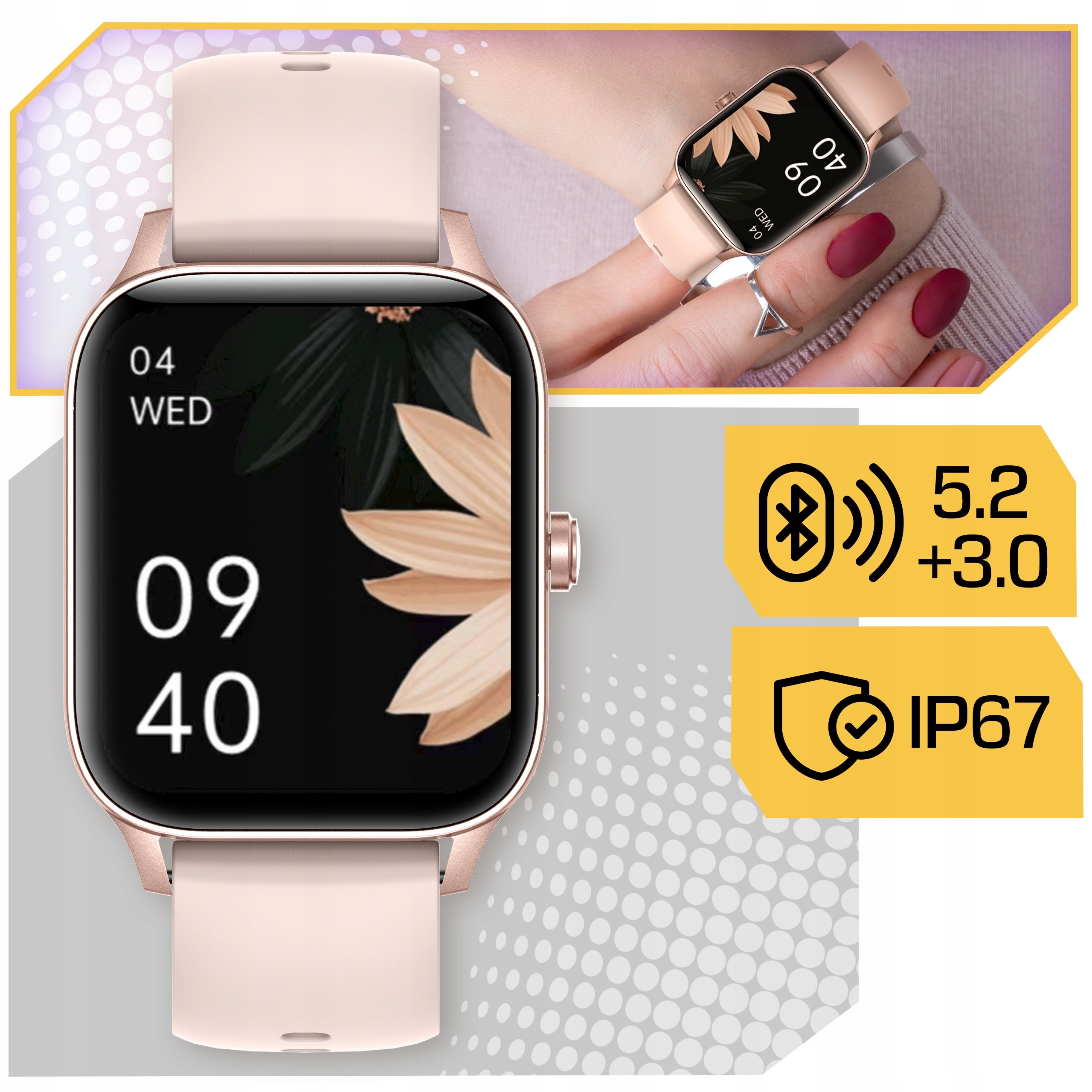 SMARTWATCH WOMEN'S WATCH PRO SILVER TALK NOTIFICATIONS FOR WOMAN PL Packaging status original