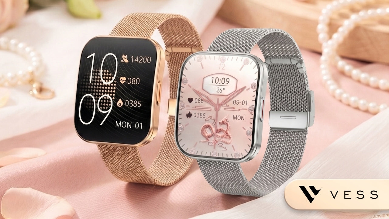 SMARTWATCH WOMEN'S WATCH ROUNDED SCREEN 3D MENU PL AMOLED + 4 STRIPES Packaging status original