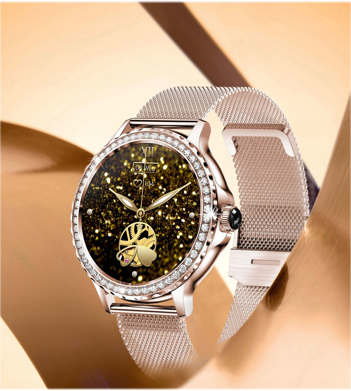 SMARTWATCH WOMEN'S WATCH TALK NOTIFICATIONS HEALTH SPORT PULSE Packaging status original