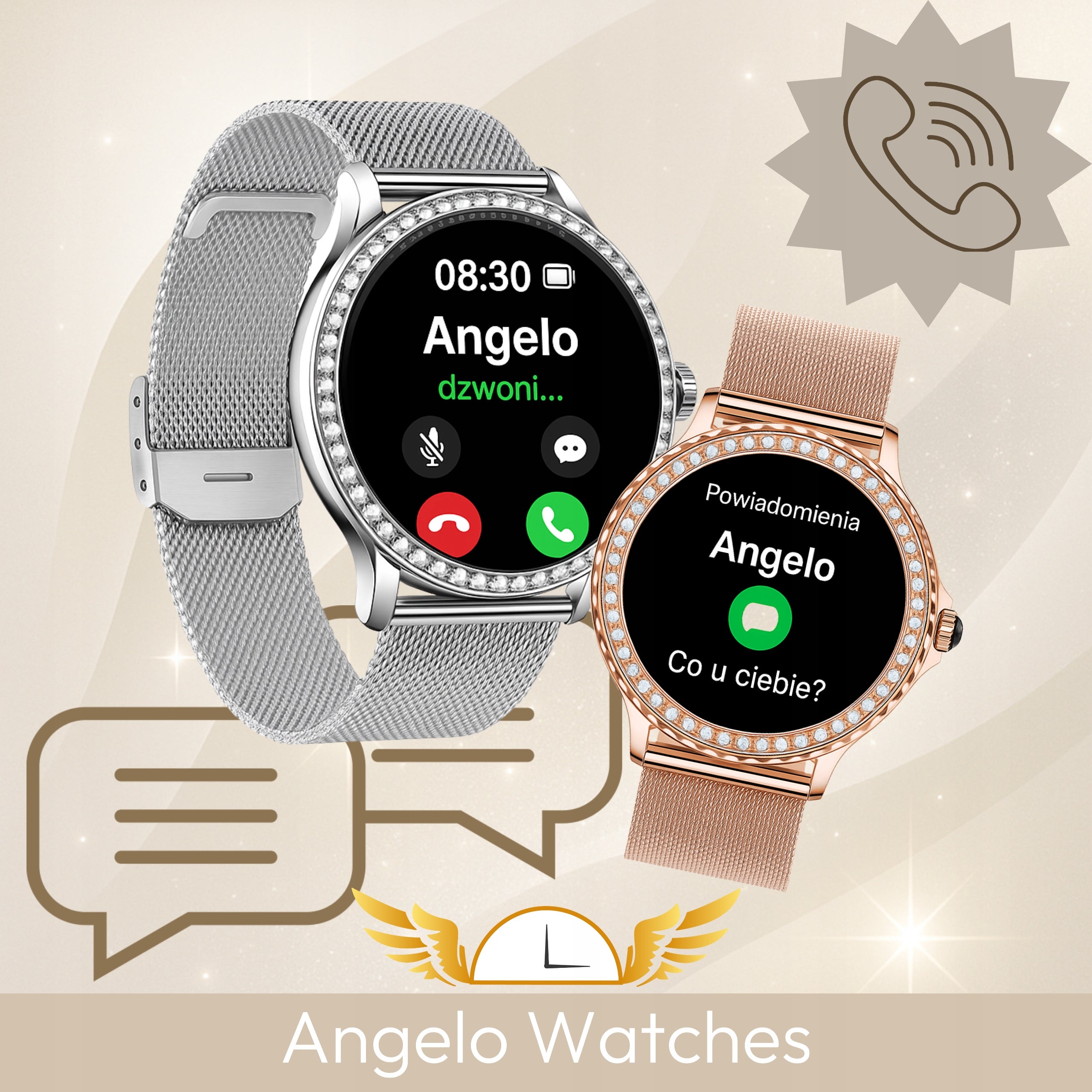 SMARTWATCH WOMEN'S WATCH TALK PRESSURE SPORT STEPS OXYGEN HEART RATE MENU PL Manufacturer code SMARTWATCH ZEGAREK DAMSKI CYRKONIE ROZMOWY