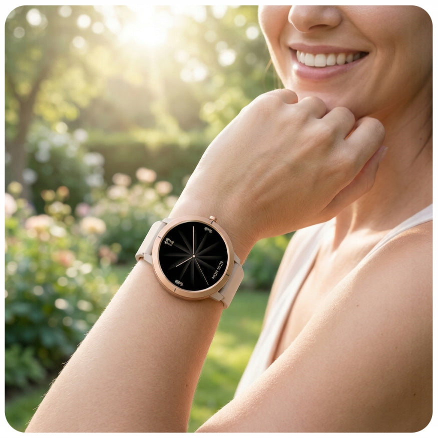 SMARTWATCH WOMEN'S WATCH WATERPROOF GPS MENU PL AMOLED TALK PULSE SPORT Brand JG Smart