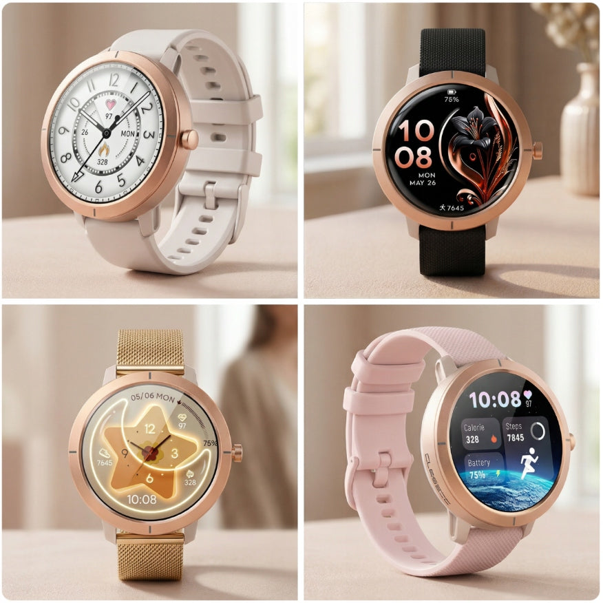 SMARTWATCH WOMEN'S WATCH WATERPROOF GPS MENU PL AMOLED TALK PULSE SPORT Packaging status original