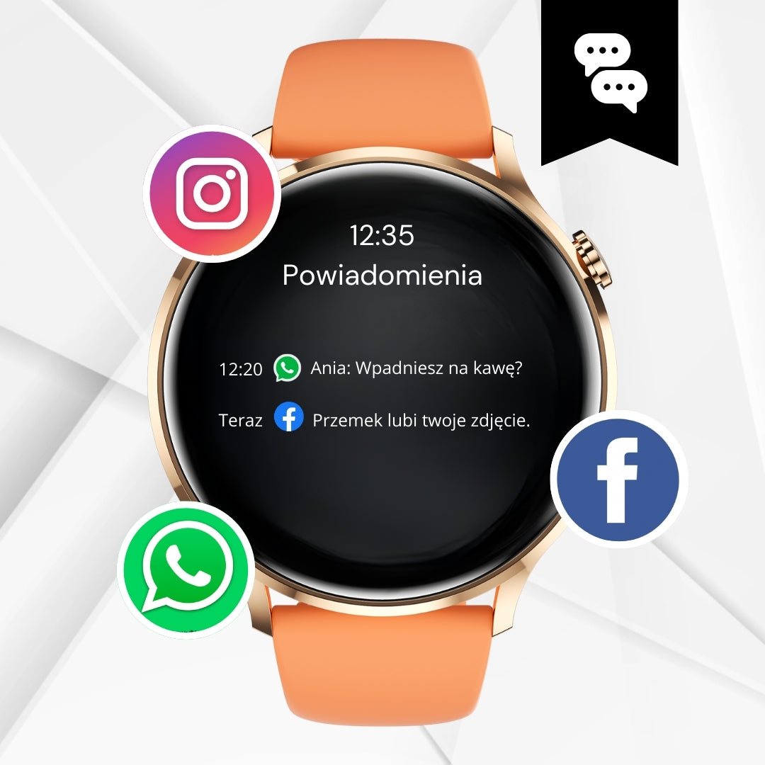 SMARTWATCH WOMEN'S WATCH WATERPROOF PL TALK MENU SMART WATCH + 4 STRIPES Model other