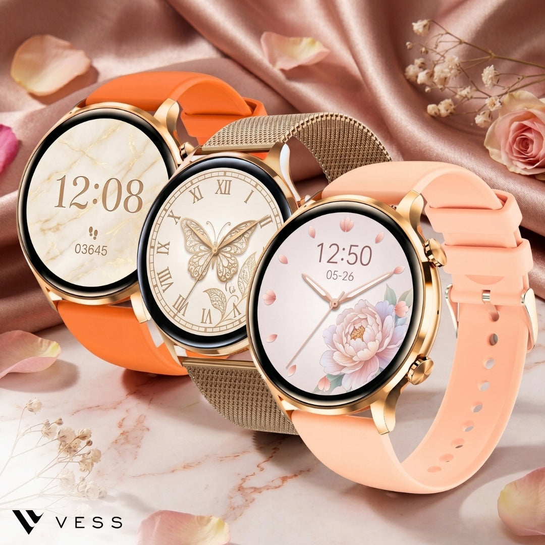SMARTWATCH WOMEN'S WATCH WATERPROOF PL TALK MENU SMART WATCH + 4 STRIPES Packaging status original