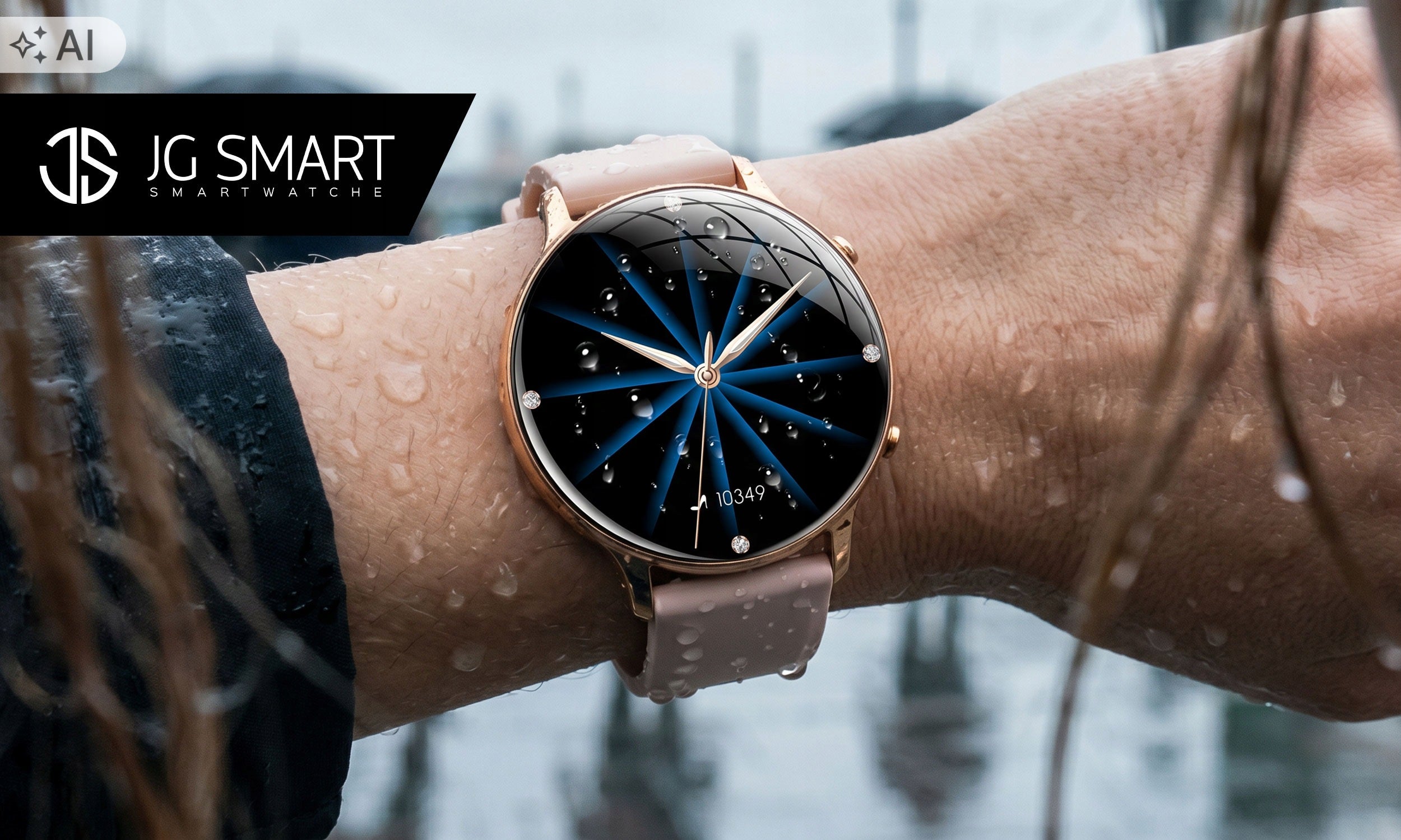 SMARTWATCH WOMEN'S WATCH WATERPROOF PRESSURE TALK MENU PL - 4 STRIPES Manufacturer code smart watch pasek bransoleta ładowarka złoty