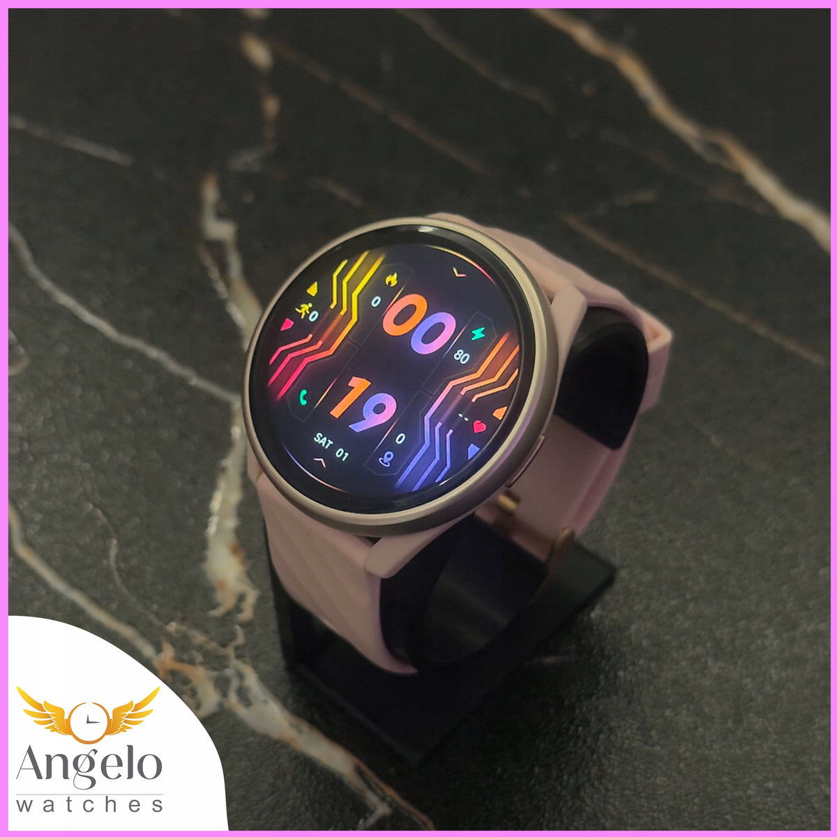 SMARTWATCH WOMEN'S WATCH WATERPROOF PULSE CONVERSATION MENU POLISH + FREEBIES Packaging status original