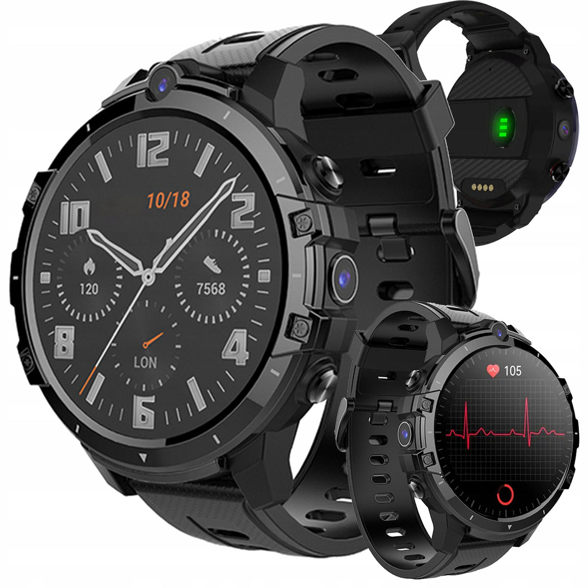 SMARTWATCH WOMEN SPORT PRO ACTIVE SMARTBAND BLACK SPORTS GPS