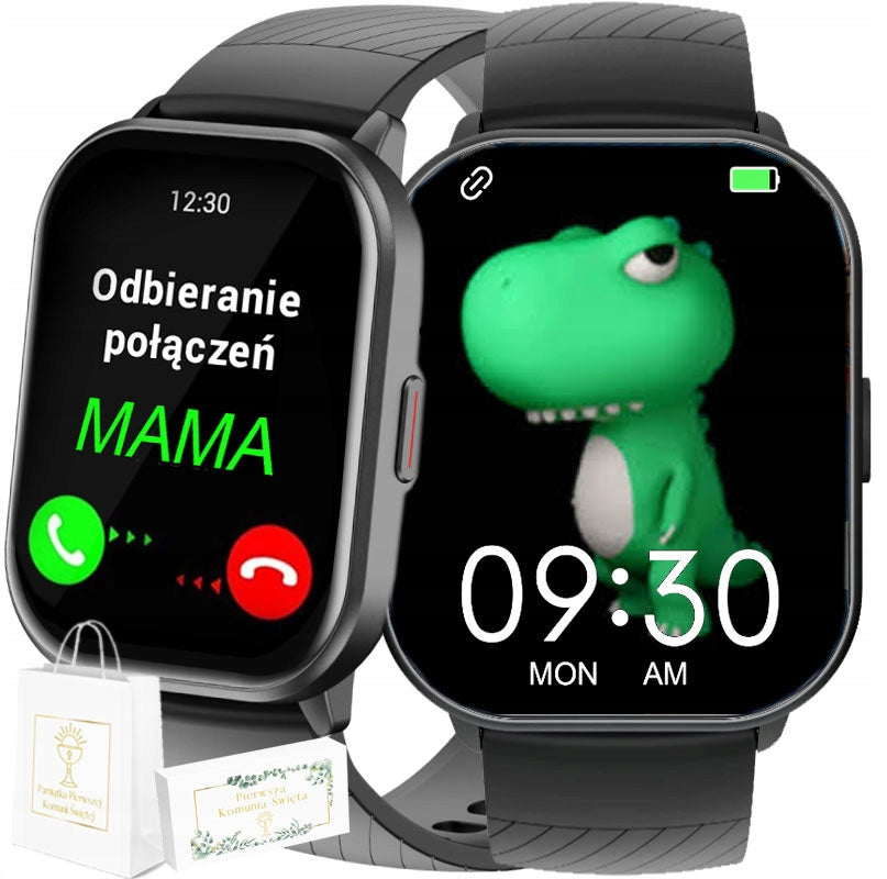 SMARTWATCH for birthday FOR BOY WITH CONVERSATIONS GAME black