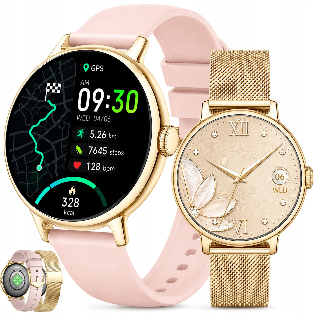 SMARTWATCH for women GRAVITY - answering calls AMOLED 2 GPS strips