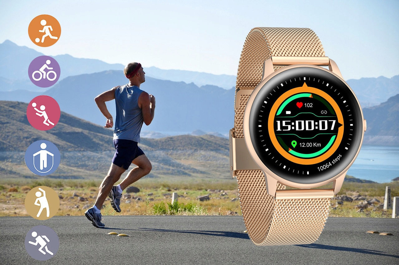 SMARTWATCH watch G.ROSSI SMS WhatsApp STEPS GOLD for gift EAN (GTIN) 5905258700571
