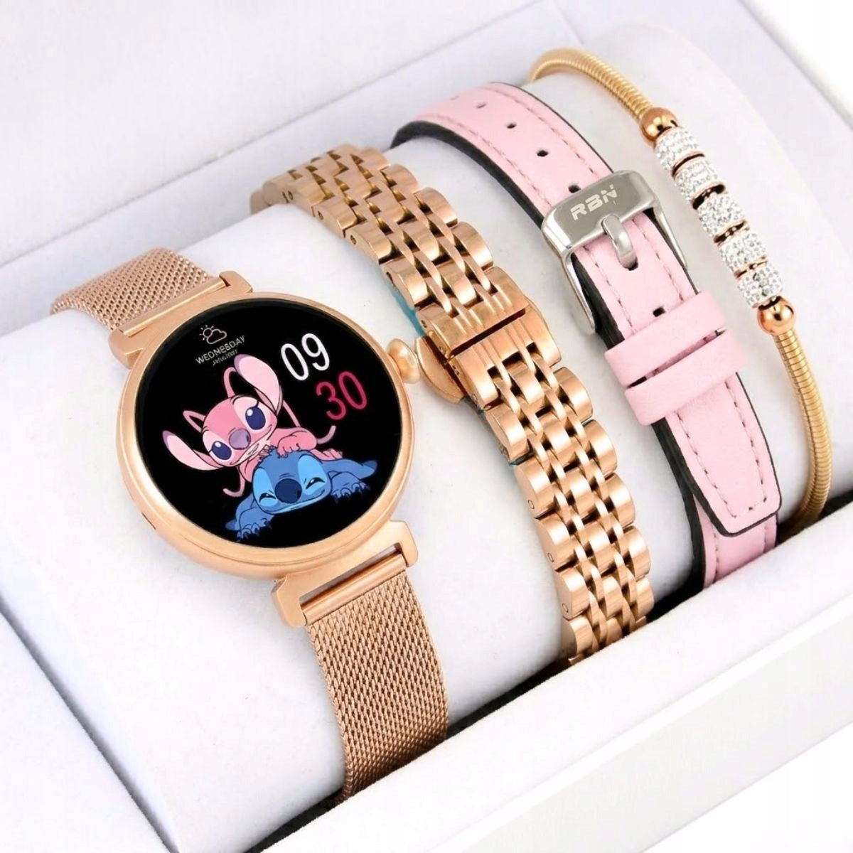 SMARTWATCH watch gift for girl + CONVERSATIONS bracelet SET
