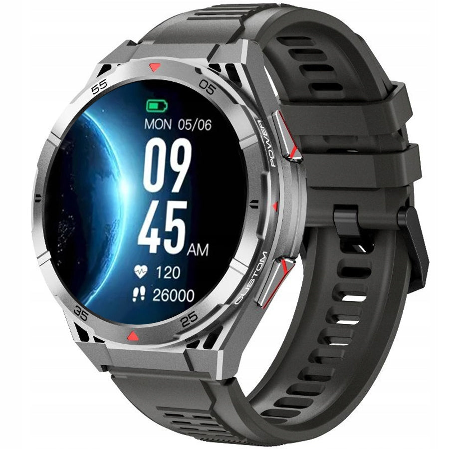 SMARTWATCH with GPS male running SPORT f41 sil/bl sil