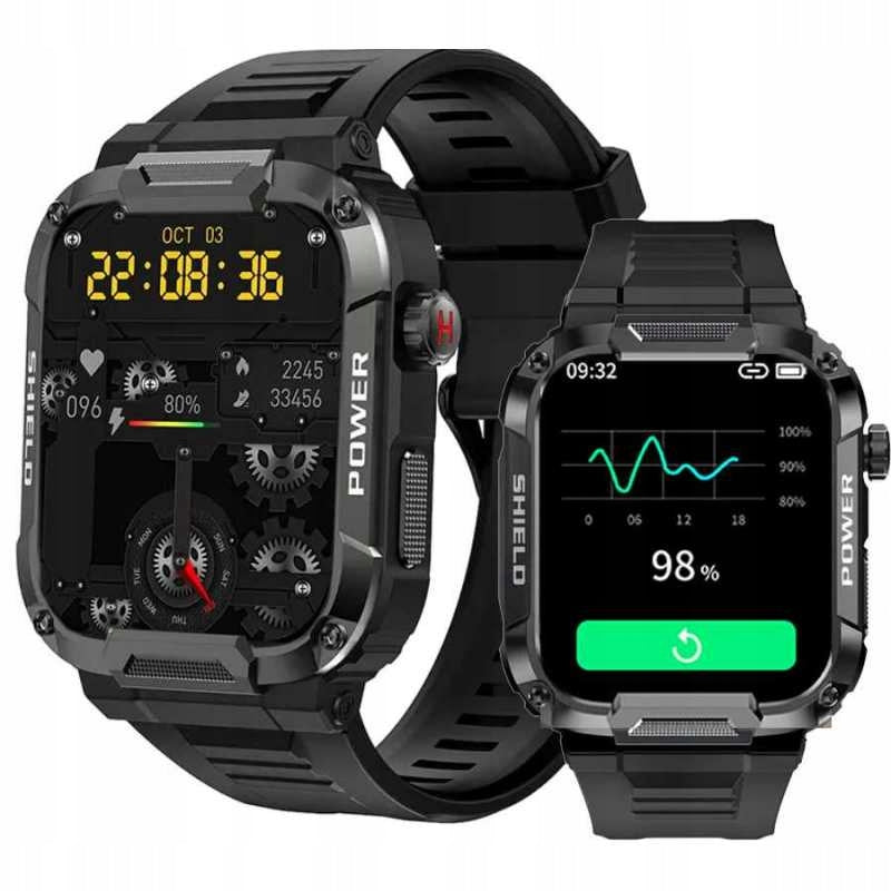 SMARWATCH MEN'S WATCH PRO SMS STEPS POLISH ECG SMART WATCH CALL MENU Color black