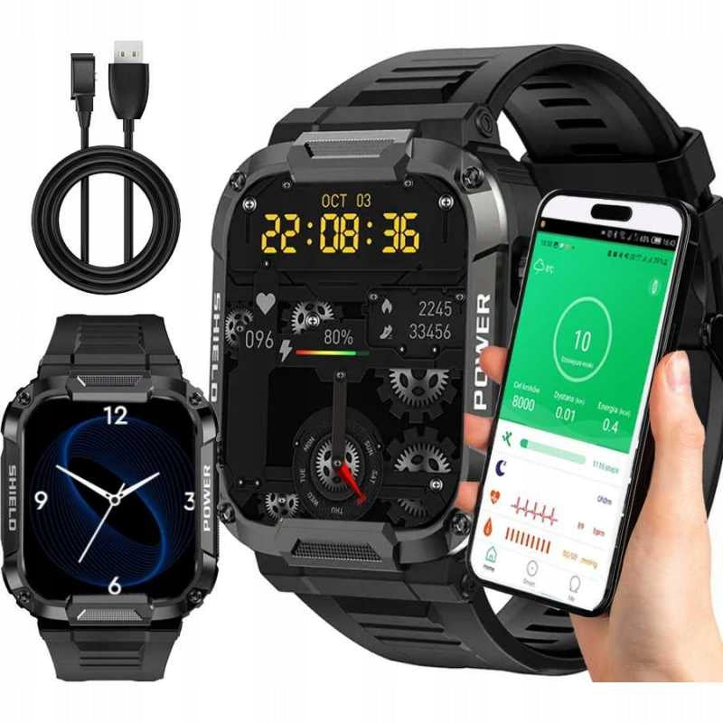 SMARWATCH MEN'S WATCH PRO SMS STEPS POLISH ECG SMART WATCH CALL MENU