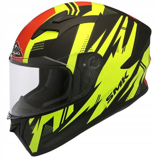 SMK STELLAR TREK MA243 full-face motorcycle helmet matte/gray/yellow XL