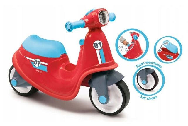 SMOBY Ride-on Scooter Balance Bike RED Manufacturer code 3032167210036