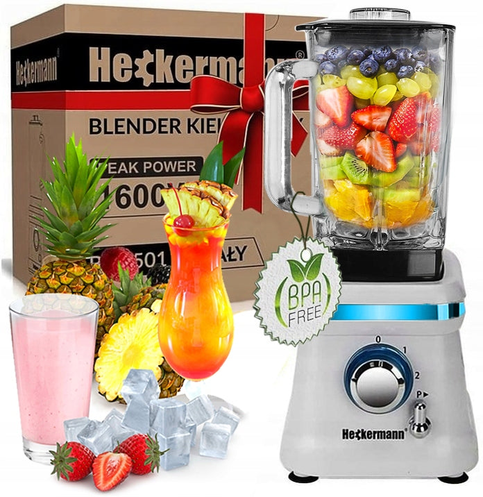 SMOOTHIE COCKTAIL BLENDER STRONG 1600W 1,6L CRUSHES PREMIUM ICE