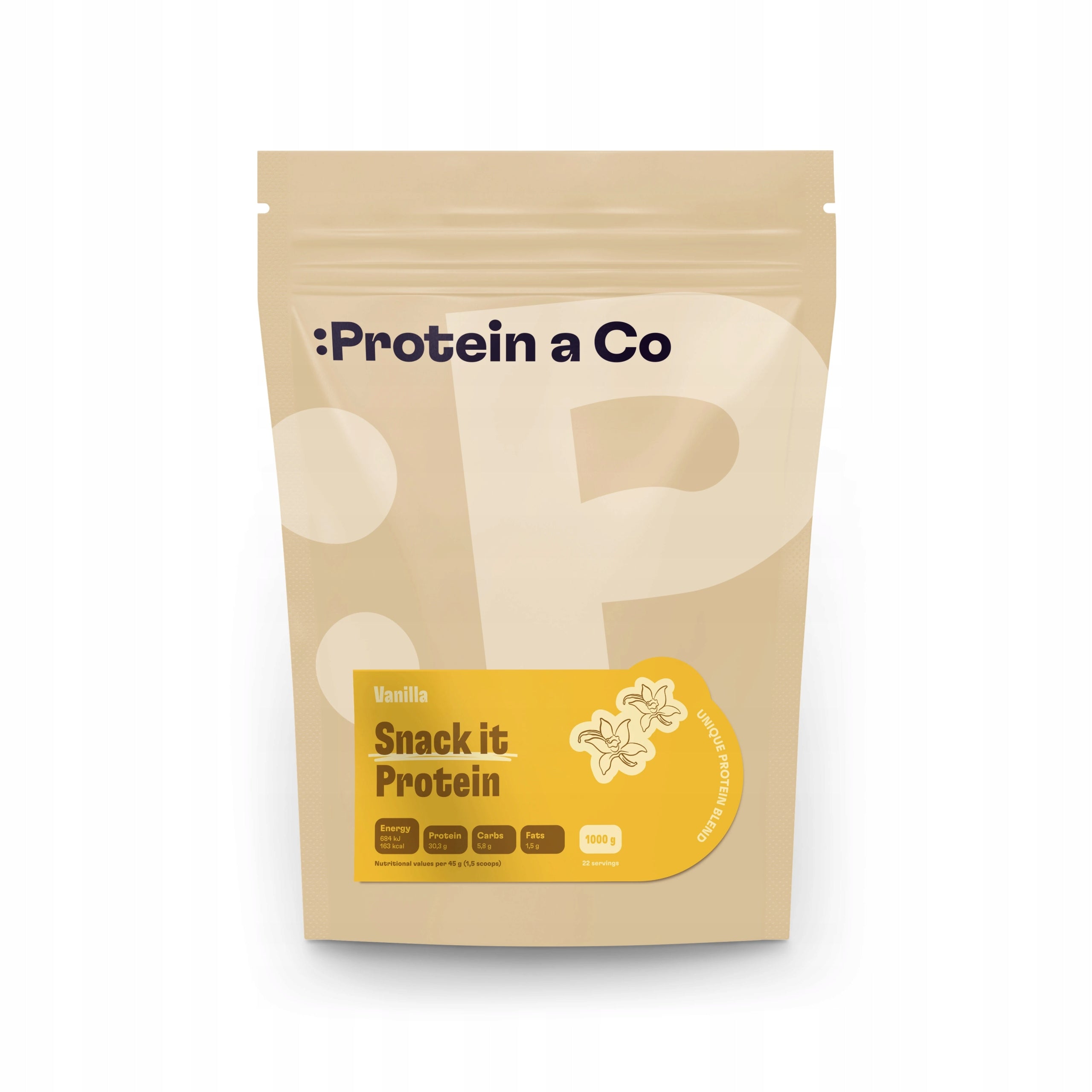 SNACK IT Protein 1 kg, FLAVOR: Vanilla