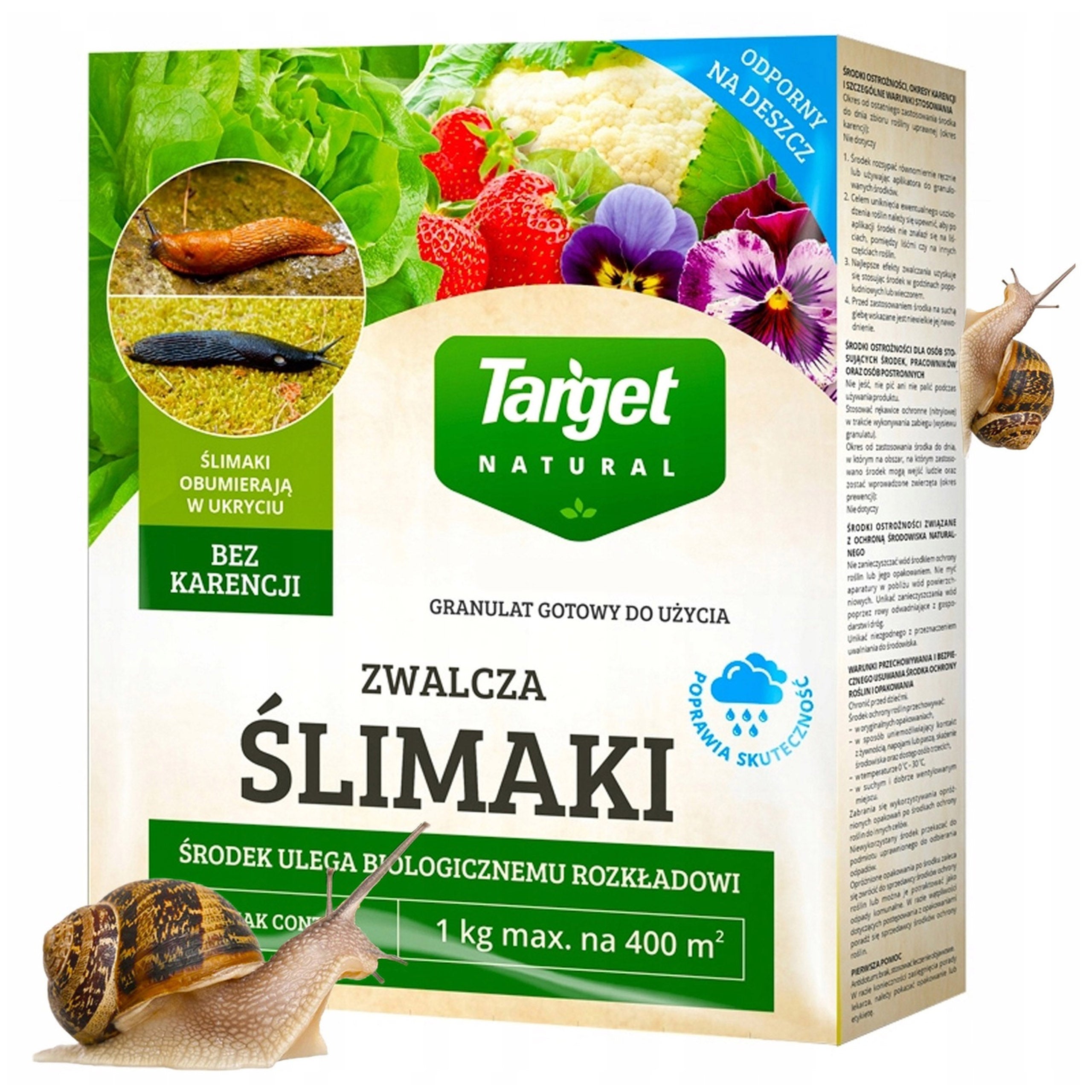 SNAIL POISON TARGET ECO FERRAMOL GR AGENT FIGHTS SNAILS 1KG