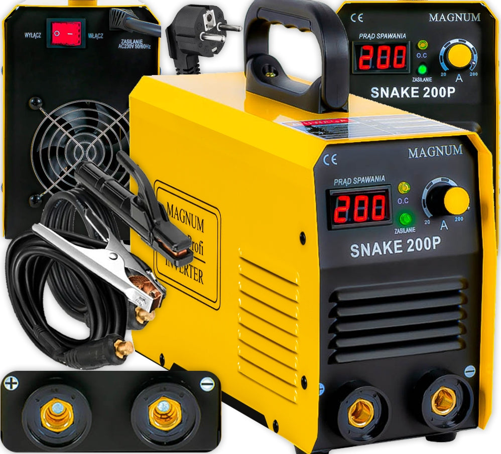 SNAKE 200PS MAGNUM 230V 200A MMA ELECTRODE INverter WELDER