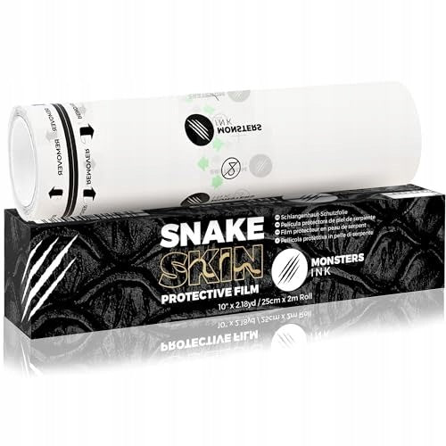 SNAKE SKIN TATTOO PROTECTION FILM 25CM X 2M FOR WORKSHOP Packaging status original