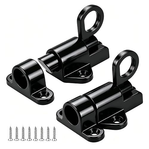 SNAP LOCK ALUMINUM BLACK FOR DOOR WITH RING GIFT Brand no brand