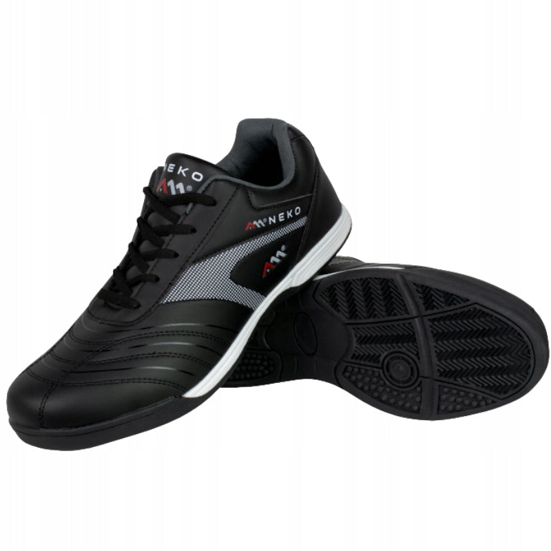 SNEAKERS Men's Sports Shoes Black LEATHER Very Light Brand ART.MAS