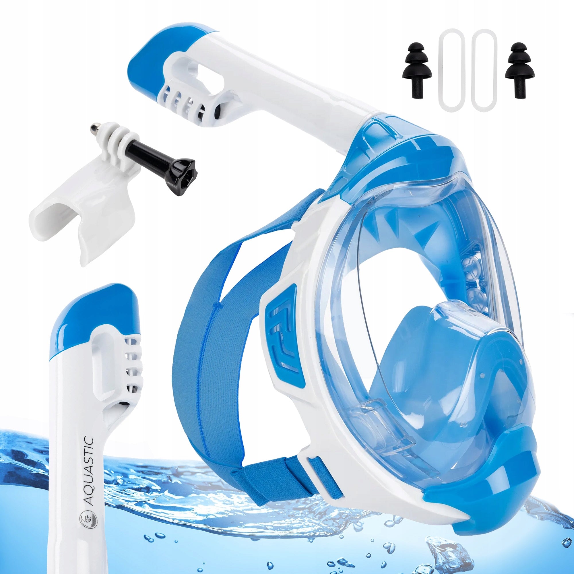 SNORKELING AQUASTIC KAI S-M Full Face Diving Mask with TUBE