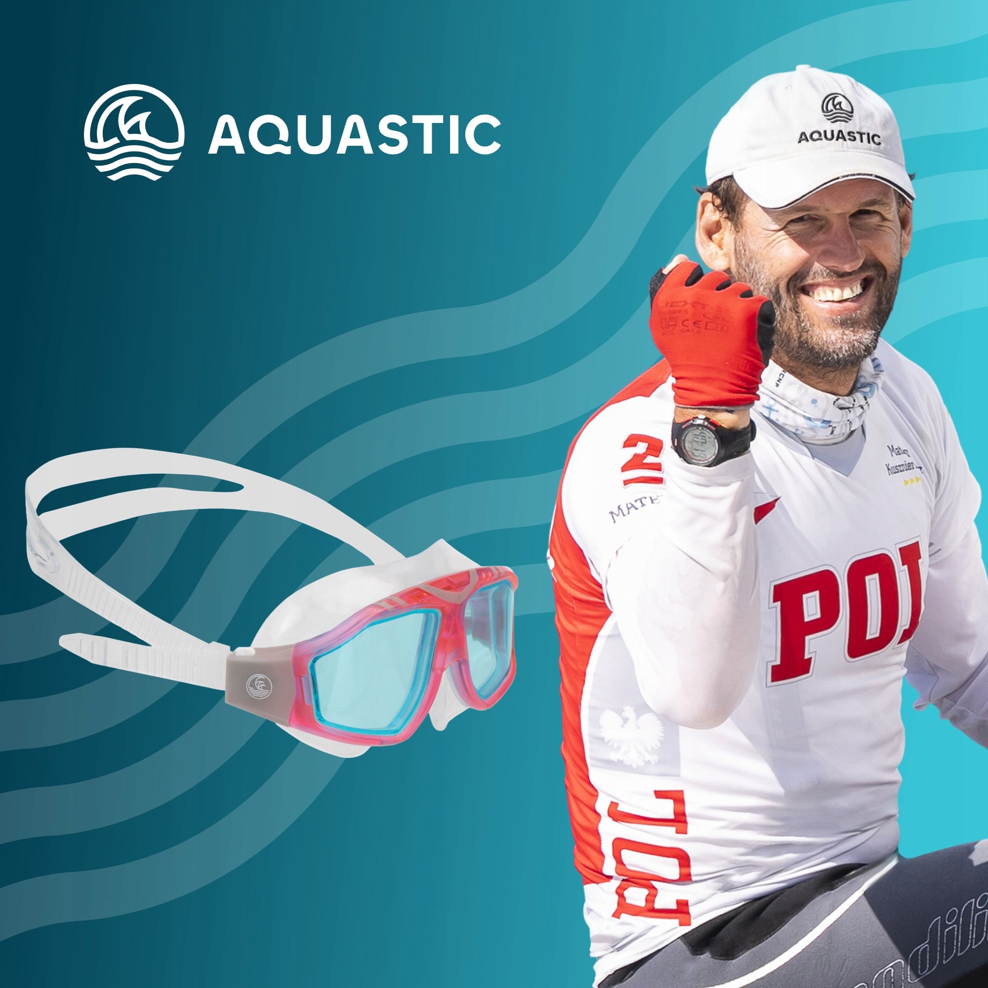 SNORKELING AQUASTIC Mako Swimming Mask with Anti-Fog Coating Brand Aquastic
