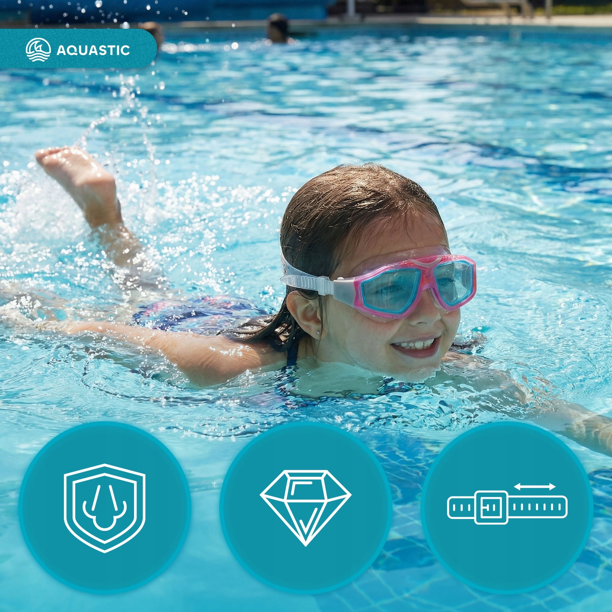 SNORKELING AQUASTIC Mako Swimming Mask with Anti-Fog Coating EAN (GTIN) 5904823997774
